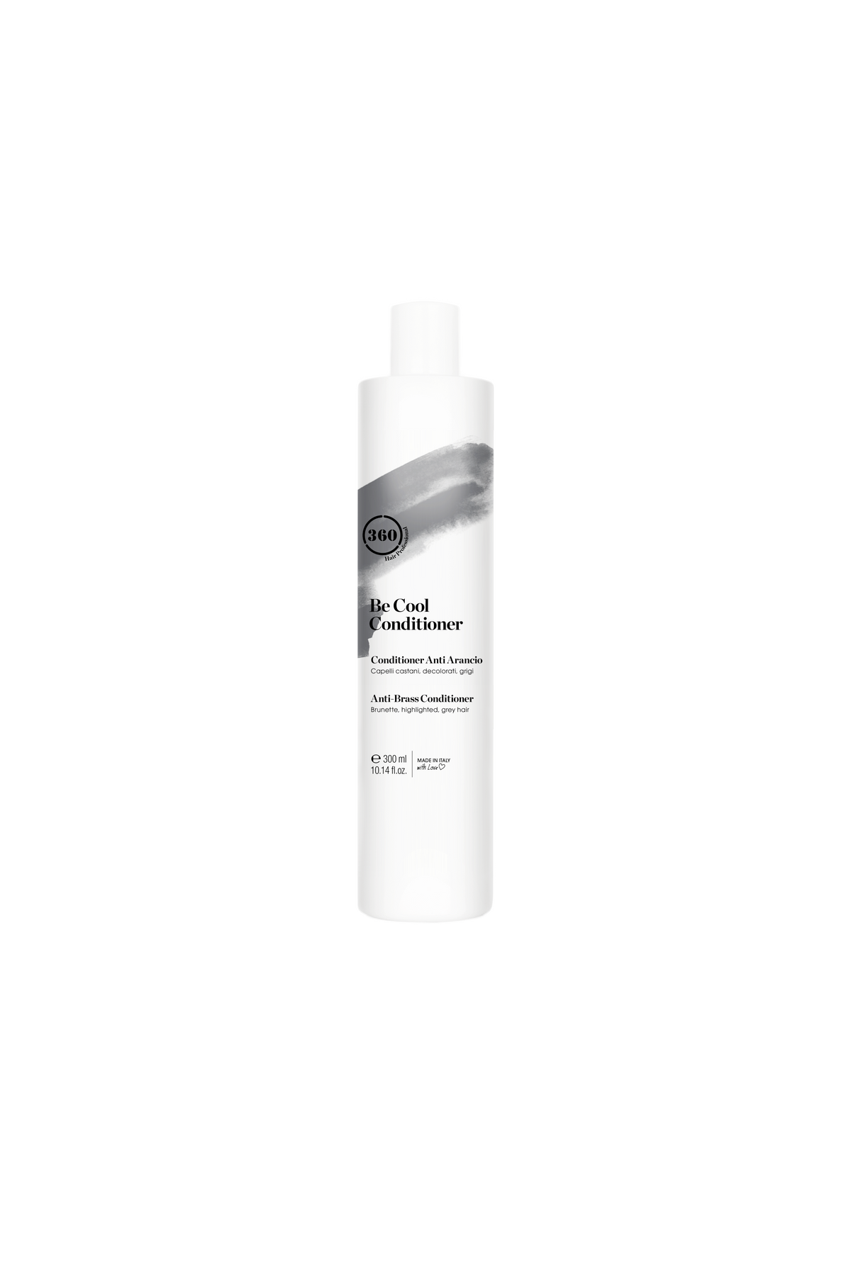 White 360 Be Cool Conditioner bottle with a gray label